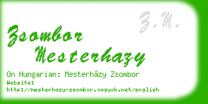 zsombor mesterhazy business card